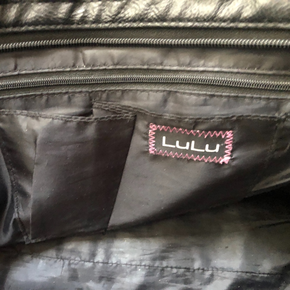 Lulu Zip Detail Black Satchel - Picture 4 of 4